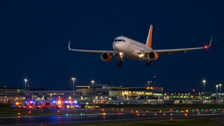 EasyJet Flight U2238 Emergency Landing in Newcastle